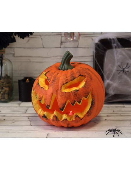 Calabaza terror con luz ambiente