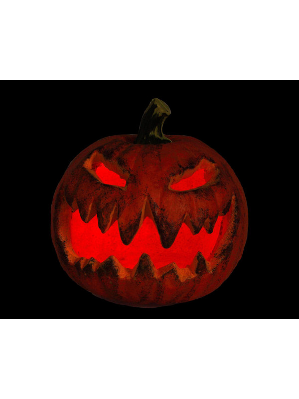 Calabaza terror con luz oscuridad