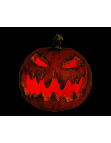 Calabaza terror con luz oscuridad