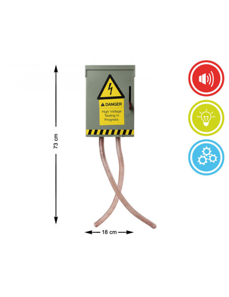 Caja de fusibles con luz y movimiento medidas