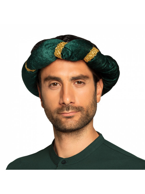 Turbante árabe verde