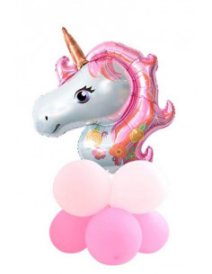 Globo unicornio con globos