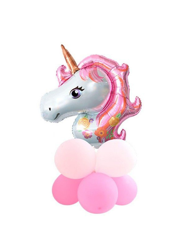 Globo unicornio con globos