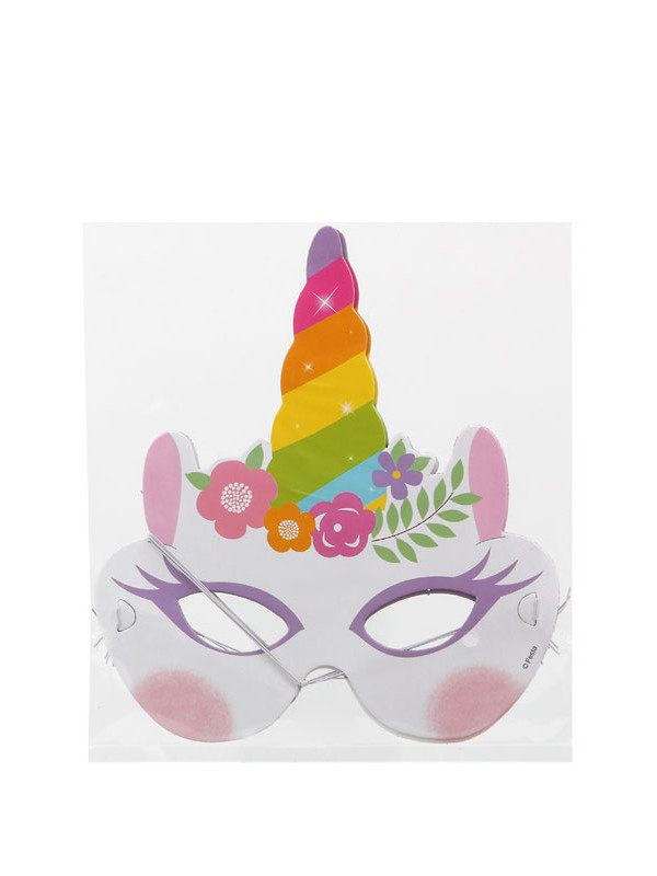 Antifaces unicornio 6 unidades