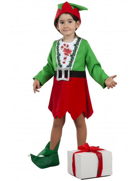 Disfraz elfo bebé niña