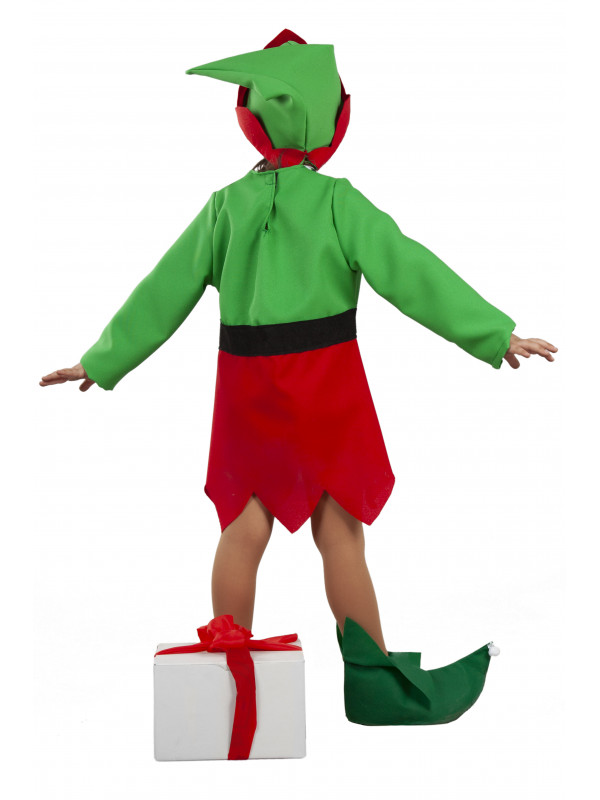 Disfraz elfo bebé niña espalda
