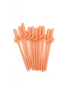 Pajitas con forma de pene