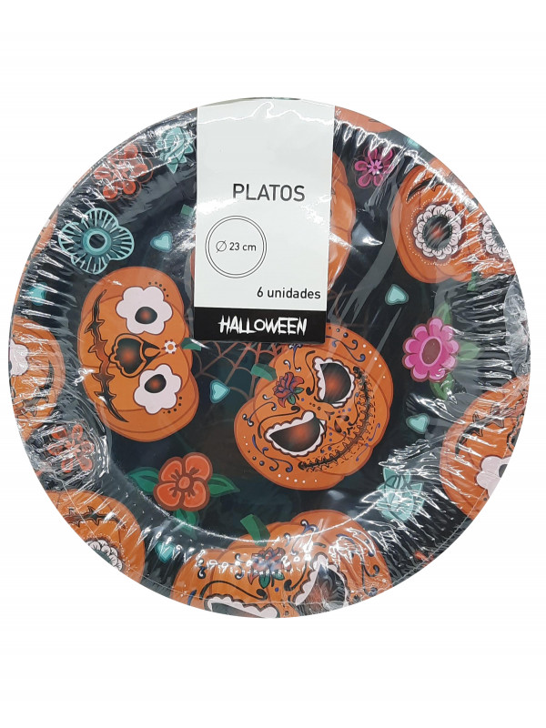Platos calabaza para Halloween
