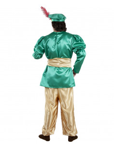Disfraz Paje verde adulto 2