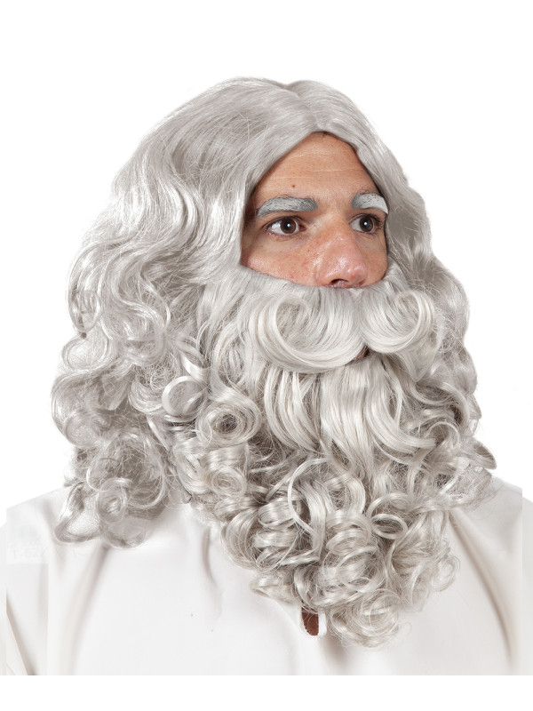 Peluca y barba Rey Mago deluxe