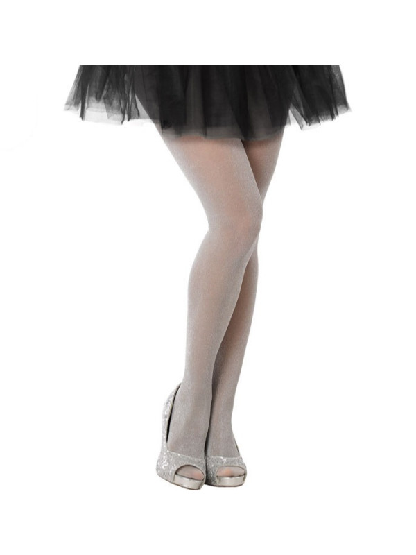 Panty metalizado para adulto plata