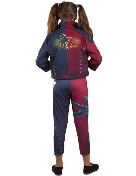 Disfraz Harley arlequina para niña espalda