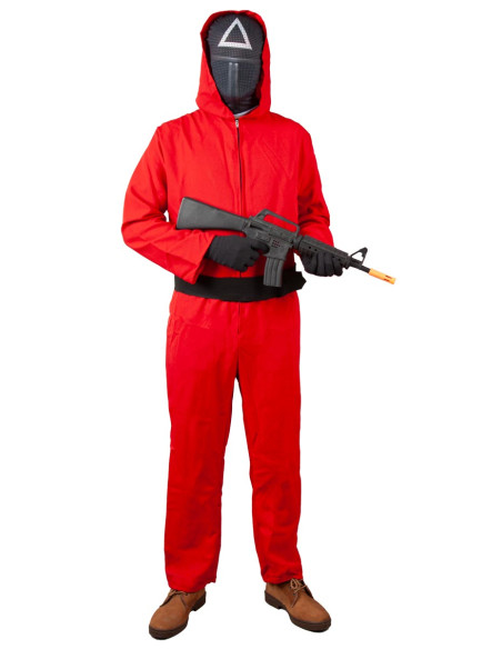 Disfraz Juego del Calamar triángulo cuadrado adulto