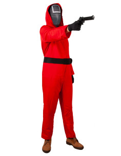 Disfraz Juego del Calamar triángulo cuadrado adulto 2