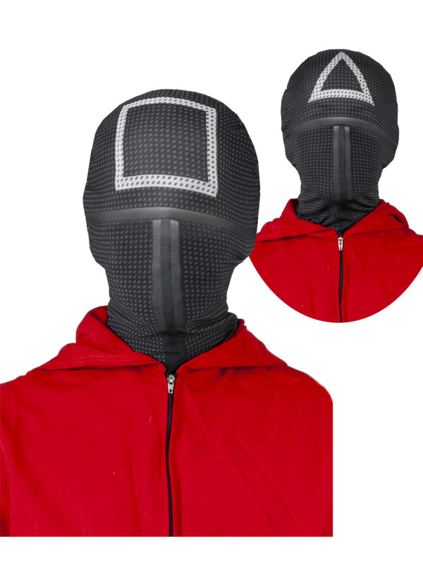 Máscara juego del calamar triángulo cuadrado