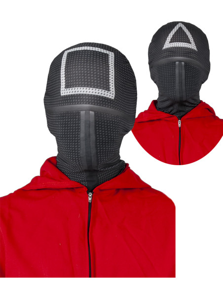 Máscara juego del calamar triángulo cuadrado