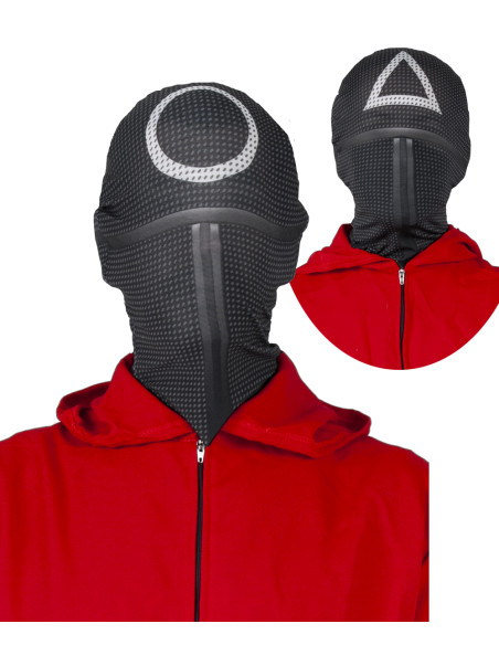 Máscara juego del calamar triángulo cuadrado