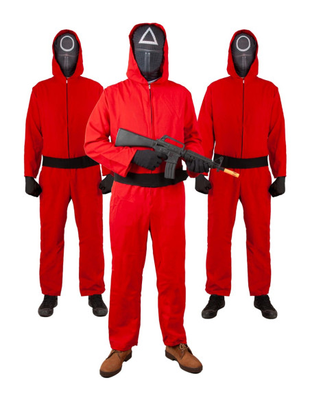 Disfraz Juego del Calamar triángulo círculo infantil grupo