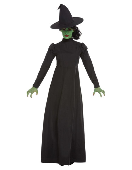 Disfraz bruja negra clásica mujer