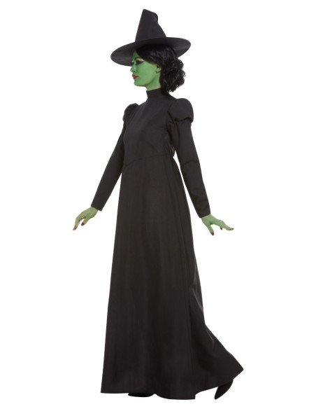 Disfraz bruja negra clásica mujer perfil
