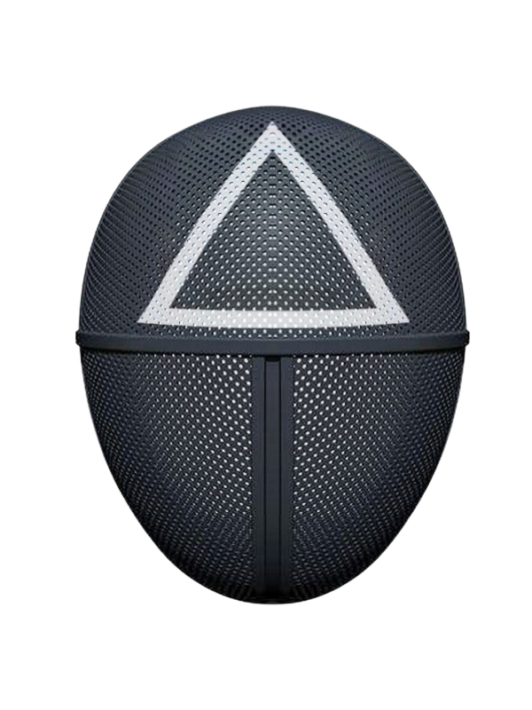 Careta triángulo rígida el juego del calamar