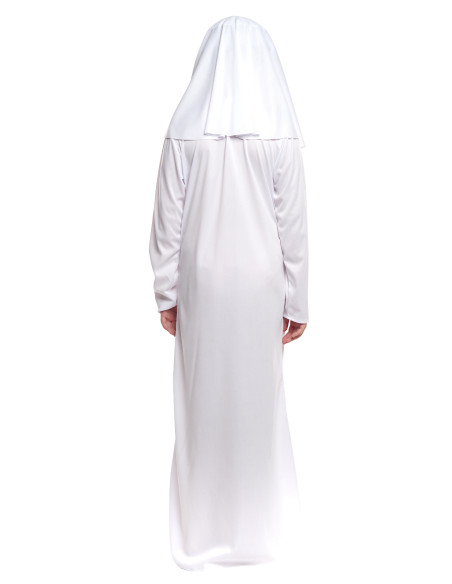 Disfraz monja blanca para niña espalda