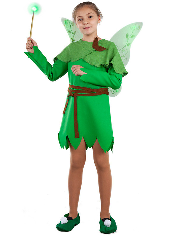 Disfraz campanilla verde para niña