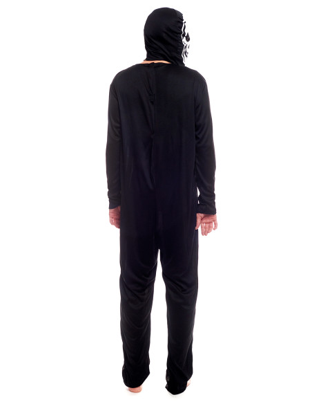 Disfraz esqueleto huesos para adulto espalda