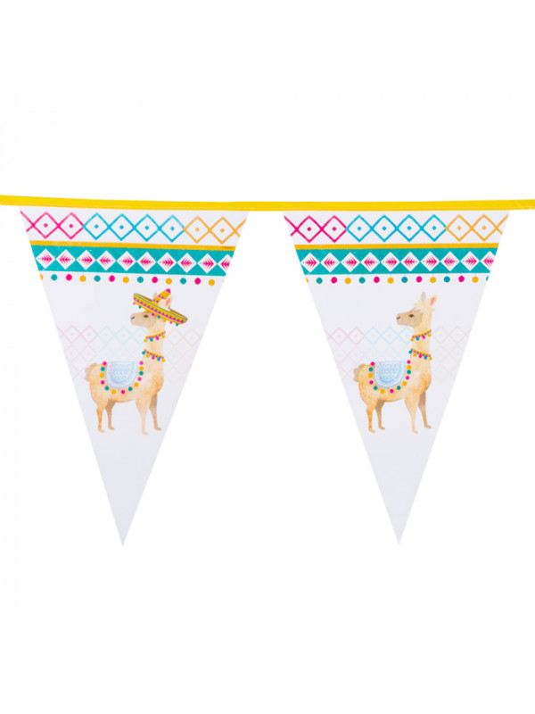 Banderines Llama decoración