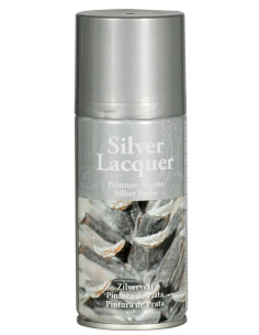 Spray pintura metalizada decorativa plata