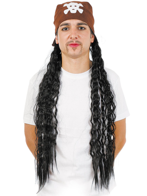 Peluca pirata con pañuelo