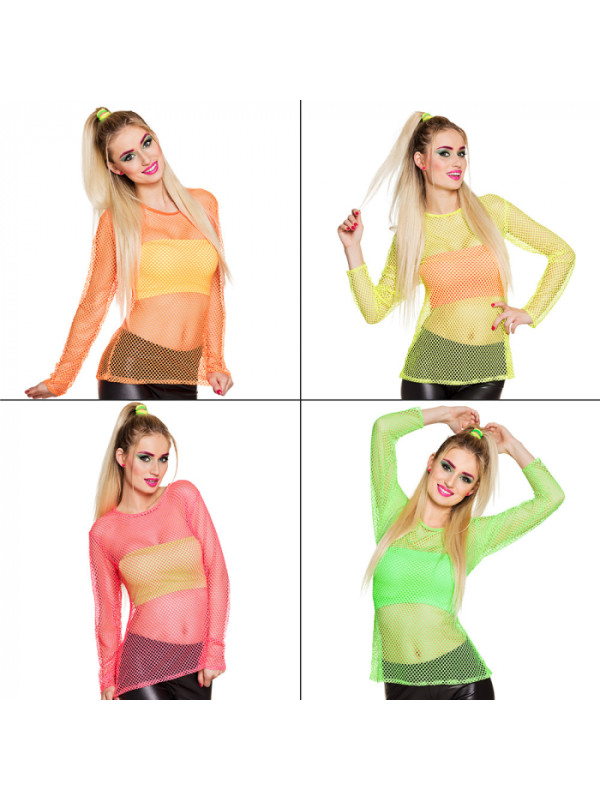 Camiseta de red neon