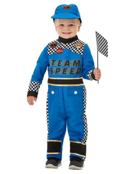 Disfraz piloto carreras para bebe