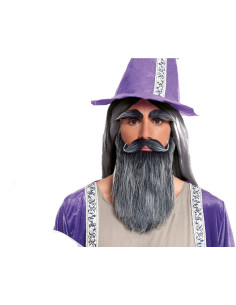 Set barba y cejas grises