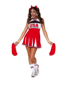 Vestido animadora Cheerleader mujer