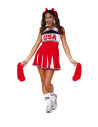 Vestido animadora Cheerleader mujer