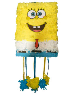 Piñata Bob Esponja mediana azul
