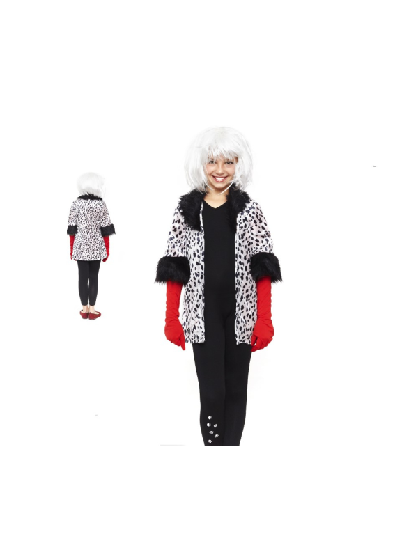 Disfraz Cruela de Vil infantil