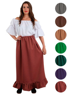 falda medieval colores