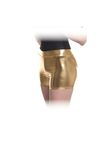 Pantalón short metalizado