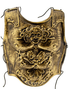 Coraza de romano envejecida disfraz oro 2