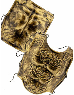 Coraza de romano envejecida disfraz oro