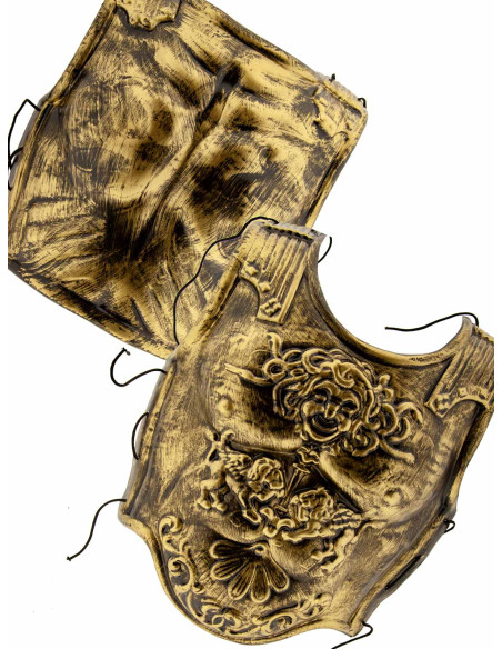 Coraza de romano envejecida disfraz oro