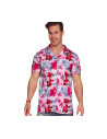 Camisa hawaiana flamencos adulto