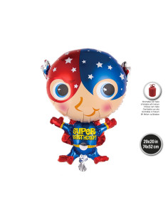 Globo foil súper héroe