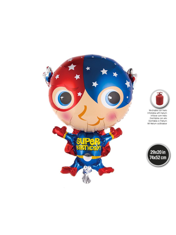 Globo foil súper héroe