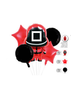 Set globos Juego del Calamar