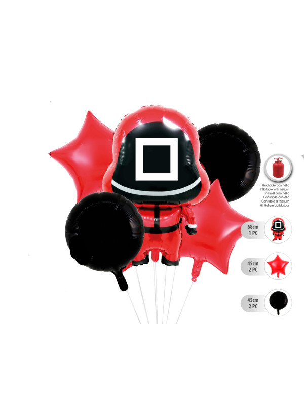 Set globos Juego del Calamar