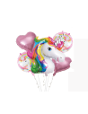 Set globos unicornio mágico
