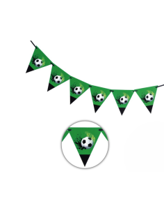 Banderines fiesta futbolera